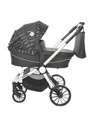 Lorelli Classic Ramona Baby Stroller, Silver Stripe