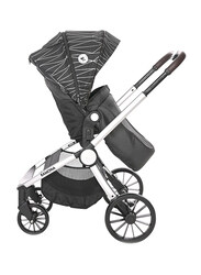 Lorelli Classic Ramona Baby Stroller, Silver Stripe