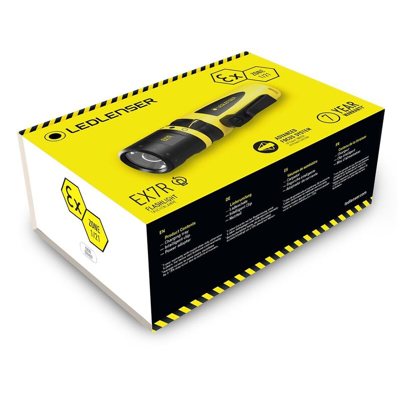 Ledlenser EX7R LED Flashlight Gift Box, Yellow