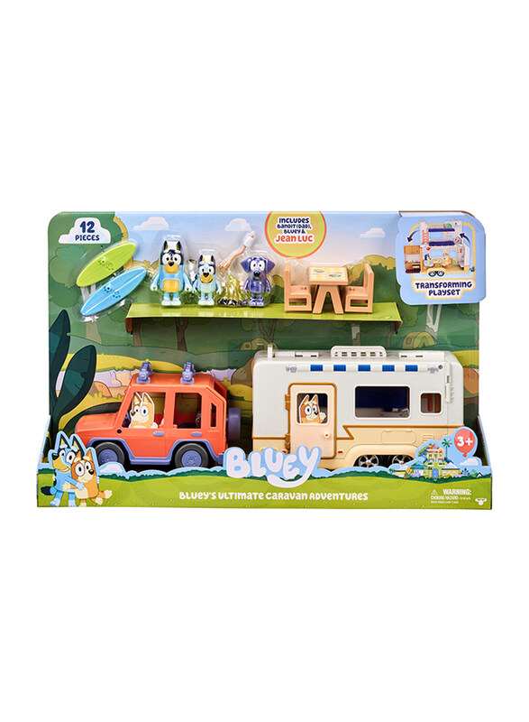 

Moose Bluey's Ultimate Caravan Adventures Playset, 12-Piece, Ages 3+