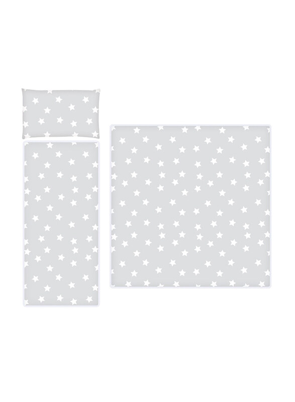 

Lorelli Classic Set for Baby Stroller Winter Ranforce Stars, Grey