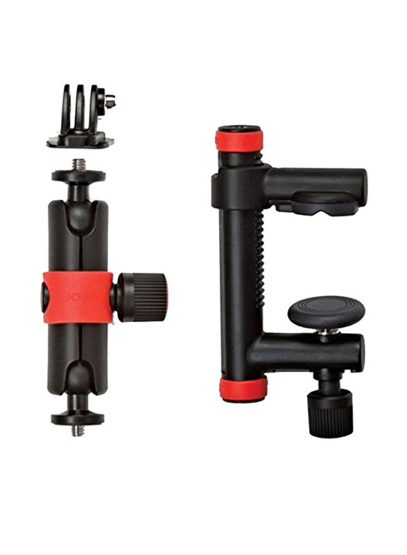 

Generic Joby Action Clamp & Locking Arm for Camera, Black/Red