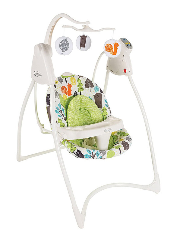 

Graco Swing Lovin Hug with Plug Bear Trail, White