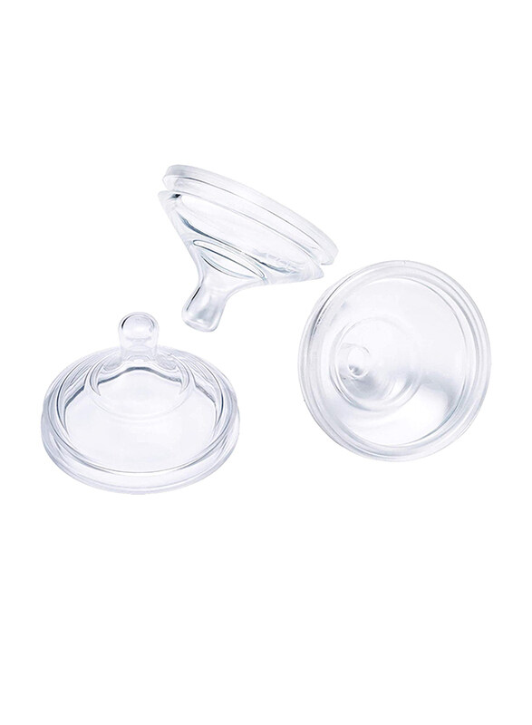 

Boon Silicone Bottle Medium Flow Nipple, 3 Pieces, Clear