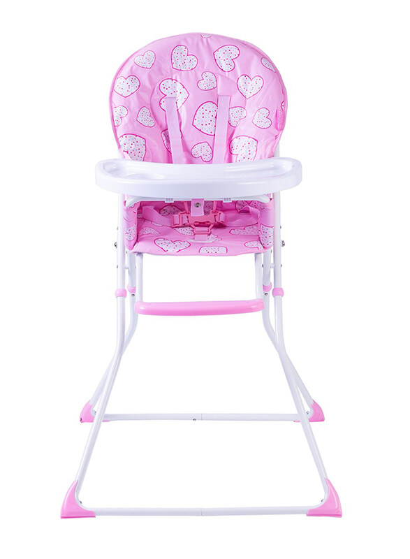 

Redkite Baby Feed Me Compact High Chair Pretty Kitty, Pink/White