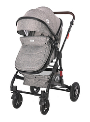 Lorelli Classic Alba Premium Baby Stroller Set, Steel Grey