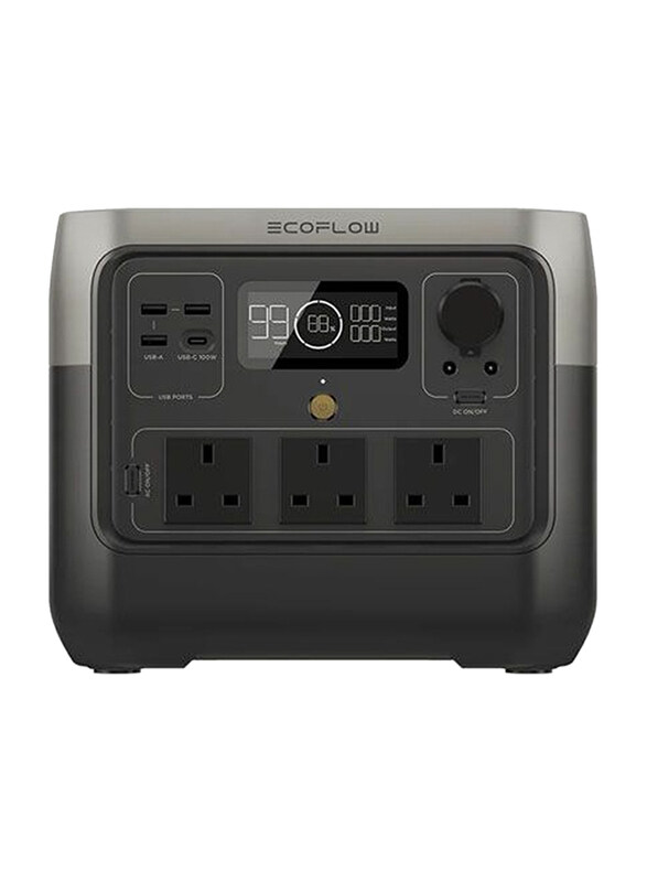 

Ecoflow River 2 Pro Portable Power Station, 800W, EF-RIVER-Pro200, Grey/Black