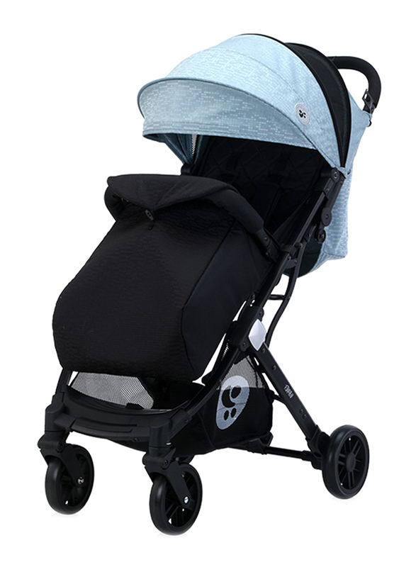 Lorelli Classic Footcover Baby Stroller, Fiorano Black/Silver Blue