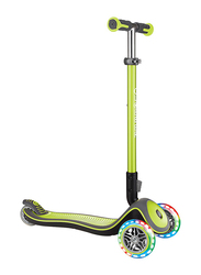 Globber Elite Deluxe Lights Scooter, Lime