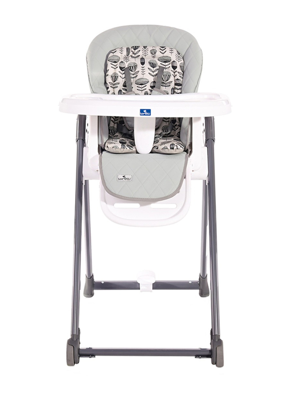 Lorelli Premium Party Cool Leather Highchair, Grey