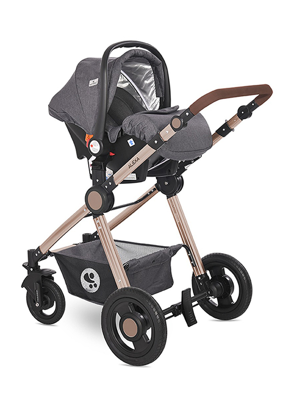 Lorelli Premium Alexa Baby Stroller Set, Luxe Black