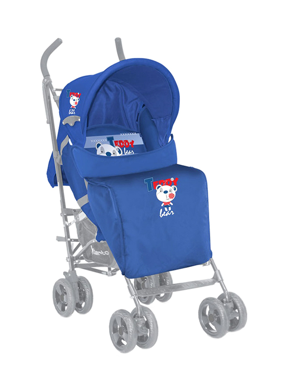 Lorelli Classic Soccer Fiesta+Footcover Baby Stroller, Blue