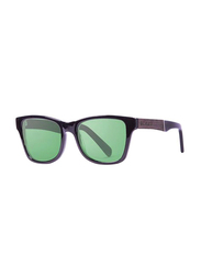 Ocean Glasses Polarized Full Rim Cat Eye Jaws Demy Brown Green Frame Sunglasses Unisex, Smoke Lens