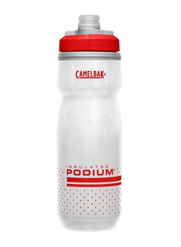 Camelbak Podium Chill Insulated Water Bottle, 24oz, Fiery Red/White