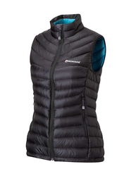 Montane FEM Featherlite Down Vest, X-Large UK16 / US14 / EUR42, Black