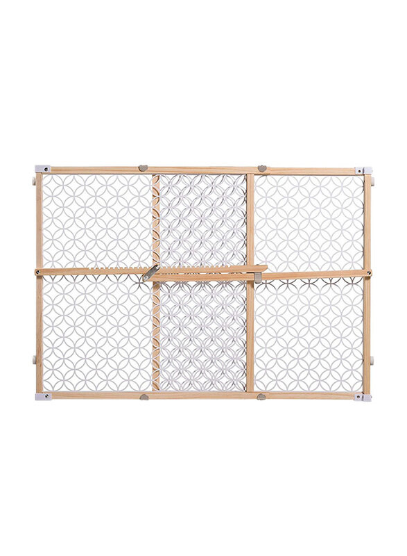

Summer Infant Pressure Mount Wood & Plastic Deco Gate, Natural Beige/White