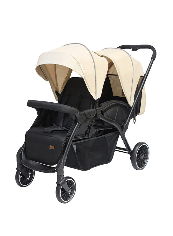 

Moon Dois Twin Baby Stroller Pram, Beige