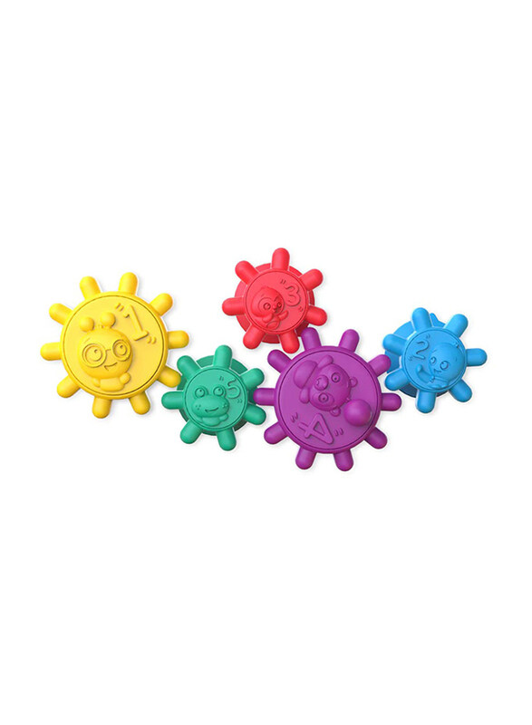 

Baby Einstein Gears of Discovery Suction-Cup Gears, 5 Pieces, Multicolour