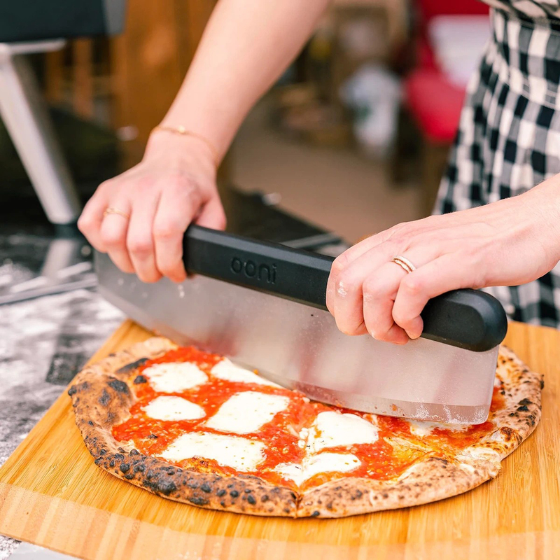 Ooni UK Pizza Cutter Rocker Blade, Black/Silver