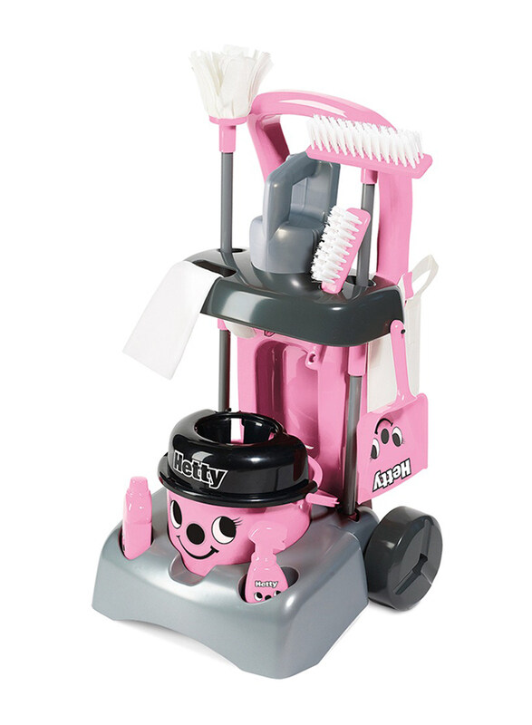 

Casdon Deluxe Hetty Cleaning Trolley Set, Grey/Pink, Ages 3+