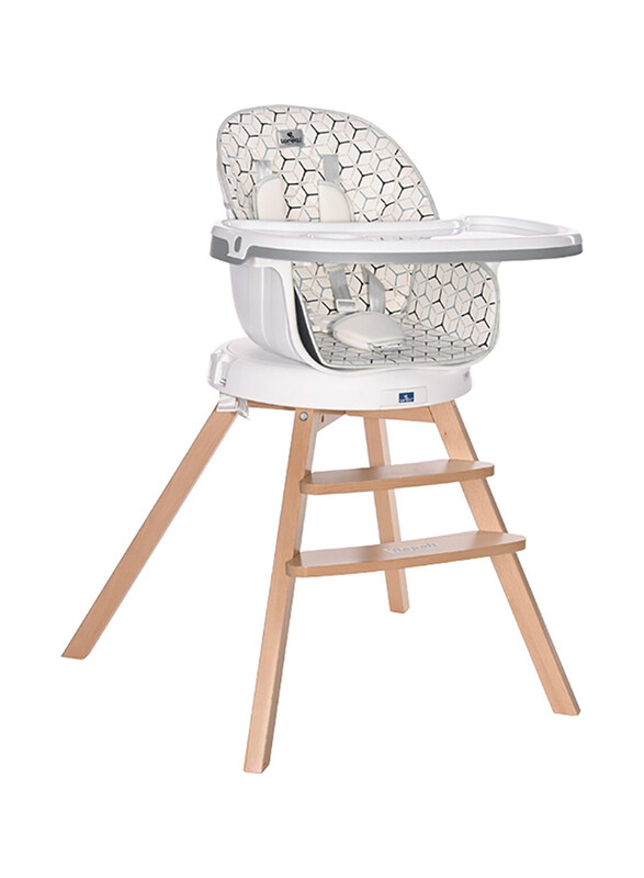 

Lorelli Premium Napoli Feeding Chair with Rotation Hexagons, Grey