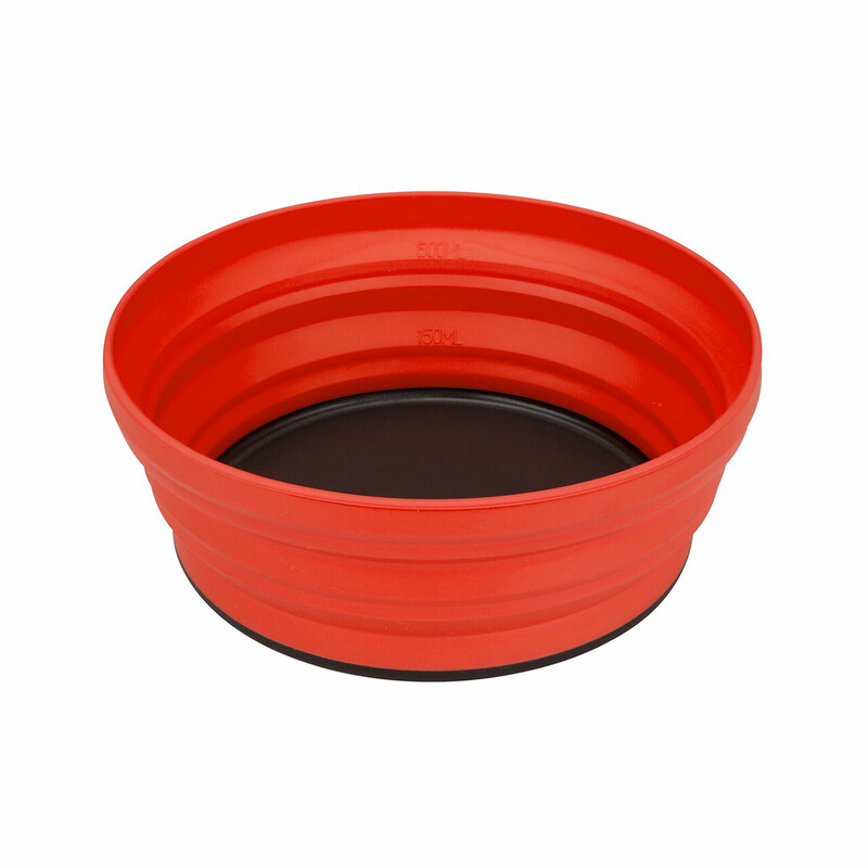 

Sea to Summit 650ml Silicone Side Nylon Base Round Serving Bowls, Red