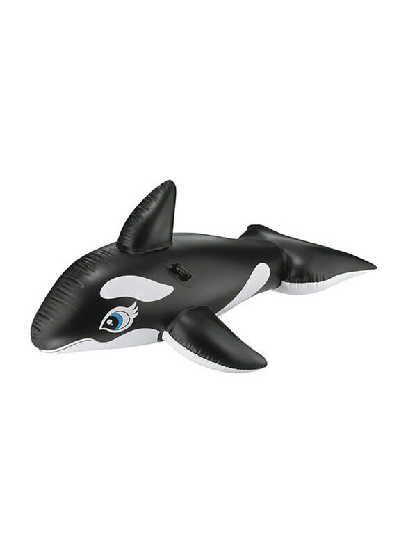 

Intex Inflatable Whale Ride-On, Black/White