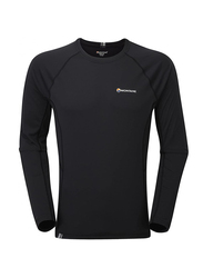 Montane Sonic Long Sleeve T-Shirt for Men, 2X-Large, Black