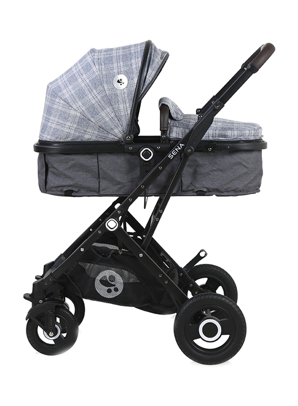 Lorelli Classic Sena Baby Stroller Set, Grey Squared