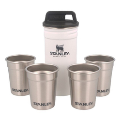 Stanley 5-Piece 59ml Stainless Steel Shots Glasses with Container, White