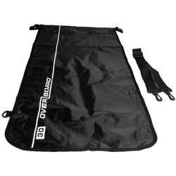 Overboard Nylon Waterproof Dry Flat Bag, 30 Ltr, Black
