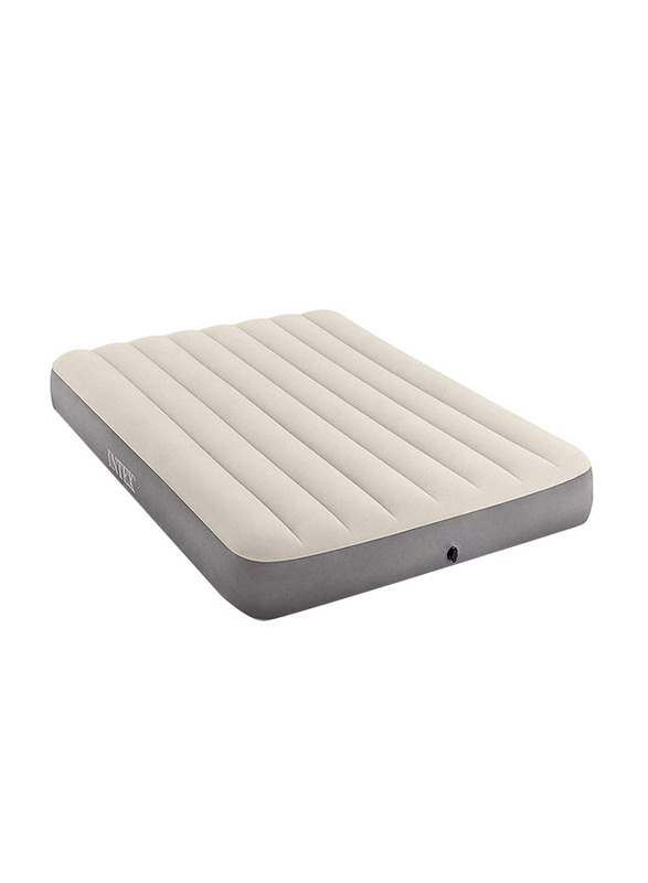 Intex Dura-Beam Thick Inflatable Mattress Airbed, Single, Beige