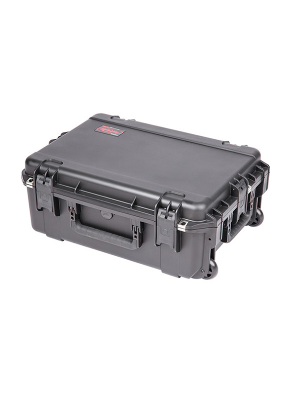 SBK 22 Inch Waterproof Cubed Foam Utility Case with Wheels, Black