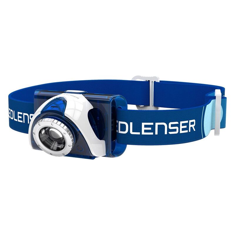 Ledlenser SEO7R Rechargeable Headlamp, Blue