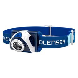 Ledlenser SEO7R Rechargeable Headlamp, Blue