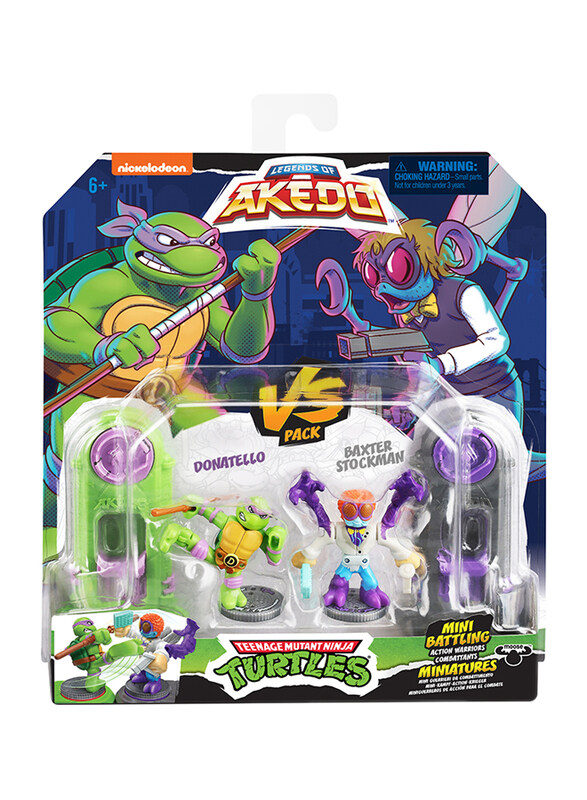 

Moose Legends of Akedo Teenage Mutant Ninja Turtles Donatello Vs. Baxter Stockman, 2-Piece, Ages 6+