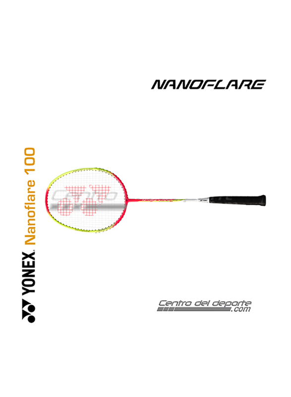 Yonex Nanoflare 100 Badminton Racket, Green/Red