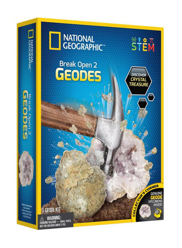 

National Geographic Break Open 2 Geodes, Multicolour