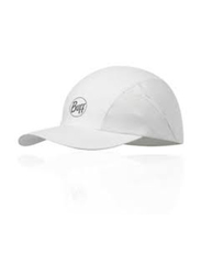 Buff Solid Run Cap for Women, One Size, White