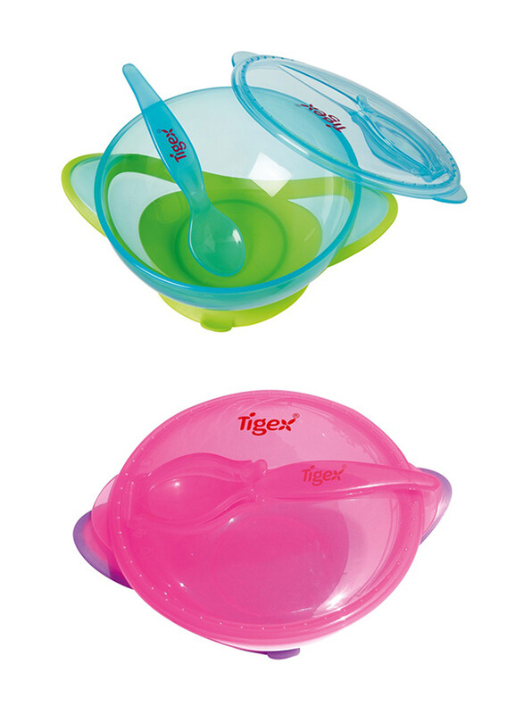 

Tigex Suction Bowl with Spoon, Multicolour