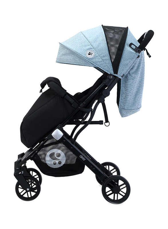 Lorelli Classic Footcover Baby Stroller, Fiorano Black/Silver Blue