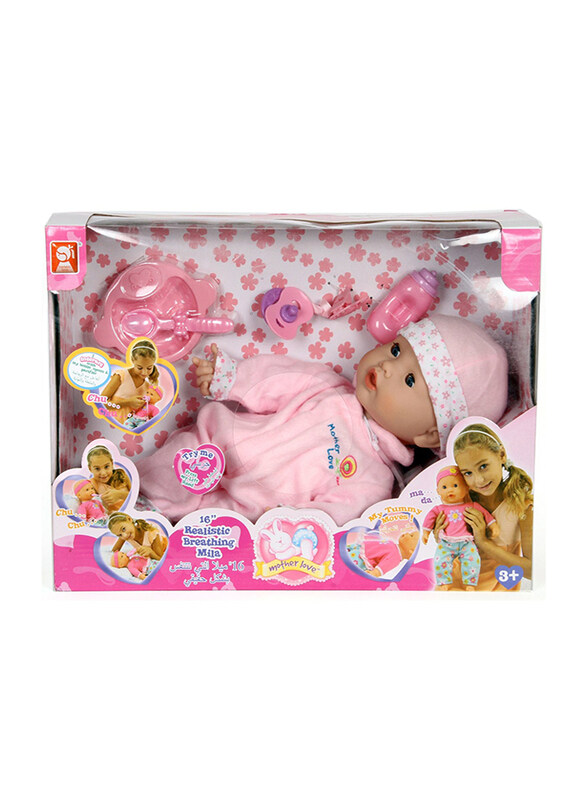 

Takmay Realistic Breathing Mila Baby Doll, 16 Inch, Ages 3+