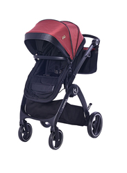 Lorelli Premium Adria Baby Stroller, Black/Red