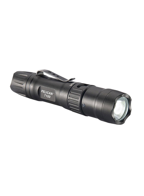 Pelican 7100 Rechargeable LED Li-ion Flashlight, 700 Lumens, Black
