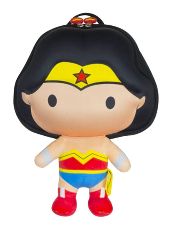 

Ridaz Wonder Woman EVA Backpack for Kids, Black/Beige/Red