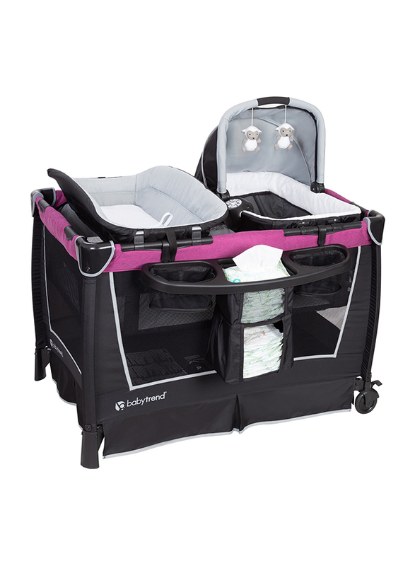 Baby Trend Cityscape Jogger Travel System Rose & Sit Right High Chair Paisley & Retreat, Multicolour