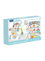 Kids Melody 3-in-1 Multifunctional Baby Walker with Microphone, USB Charging Mode, Assorted Colour