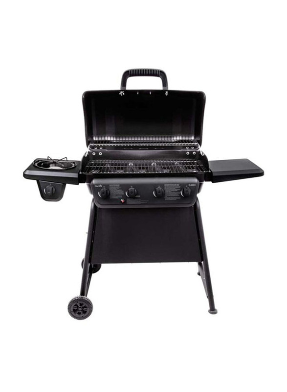 Char-Broil 4 Burner with Side Burner Gas Grill, Black