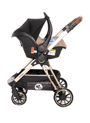 Lorelli Premium Angel 3-in-1 Baby Stroller, Beige