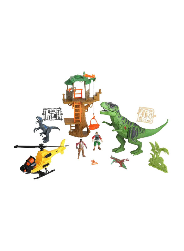 

Chapmei Dino Valley 6 Dino Jungle Attack Playset, Ages 3+